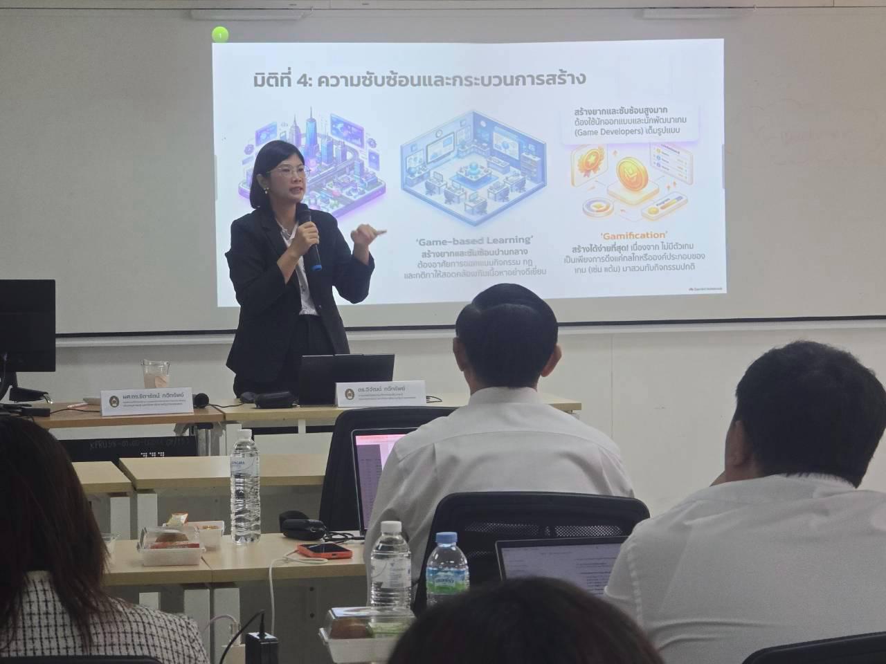 24. โครงการการผลิตสื่อการสอนด้วยนวัตกรรม AI ของครูเพื่อส่งเสริมความคิดสร้างสรรค์สำหรับผู้เรียนในยุคดิจิทัลตามบริบทของโรงเรียน ภายใต้โครงการพัฒนาคุณภาพการศึกษาและการพัฒนาท้องถิ่นโดยมีสถาบันอุดมศึกษาเป็นพี่เลี้ยงเครือข่ายเพื่อการพัฒนาอุดมศึกษา